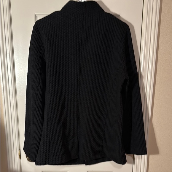 Black Textured Women's lightweight Jacket, size M - Picture 8 of 8